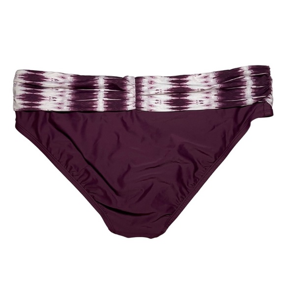 Into the Bleu by Amerex Fold-Over Shirred Side and Back Bikini Bottoms - Picture 3 of 6